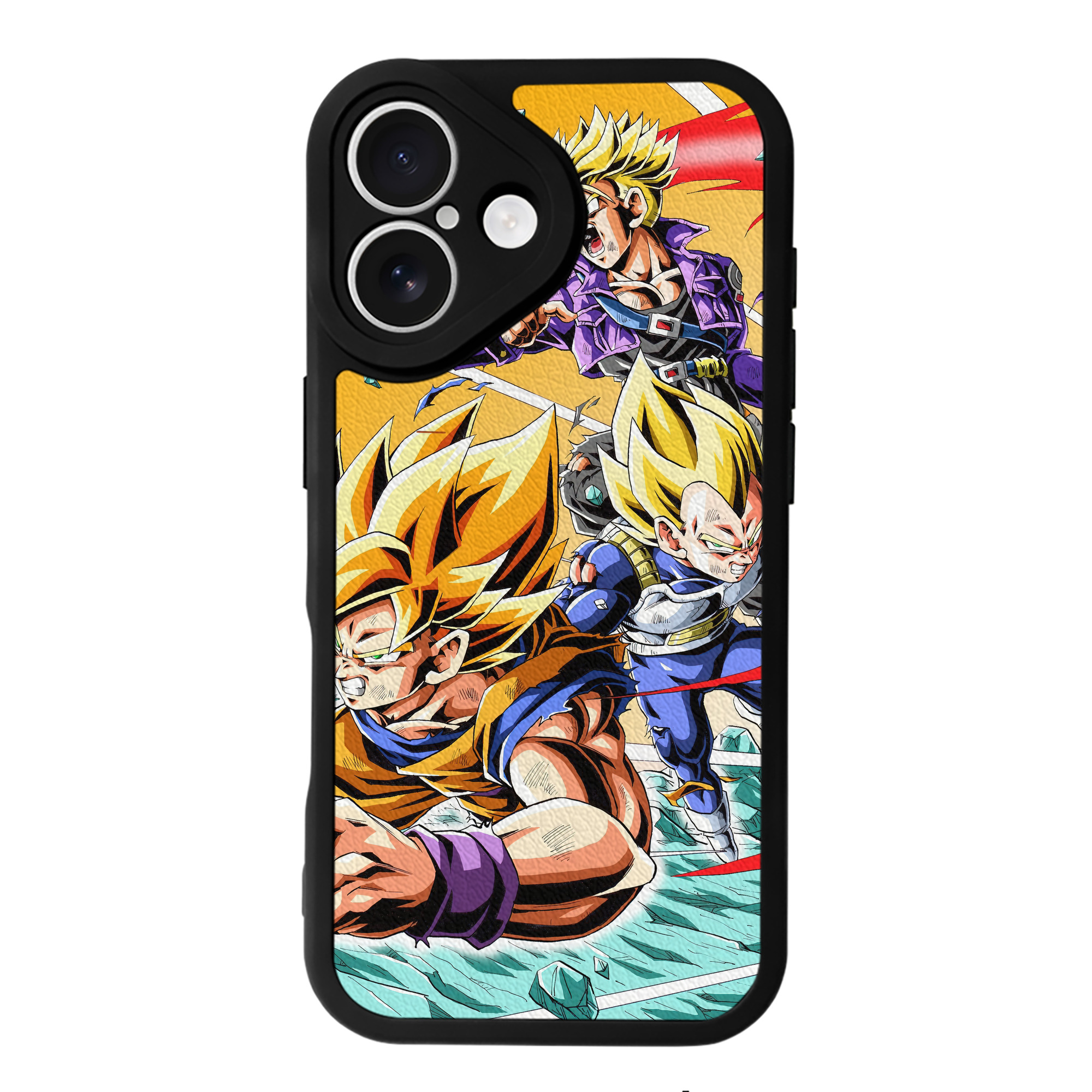 （画像用） ドラゴンボール DRAGON BALL 【iPhone 16シリーズ対応】シリコンスマホケース（レザー調） 材質：シリコン